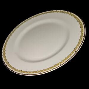 Cleveland China 7" Plates Set of 2 Greek Key 18K Gold Trim G.H.B. Co. Crazing
